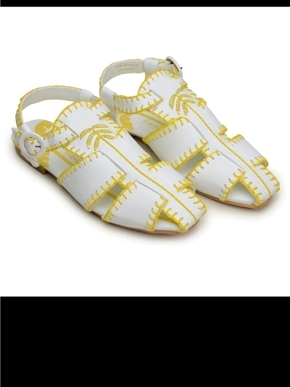 New Farm Rio Yellow Palm Tree Sandal